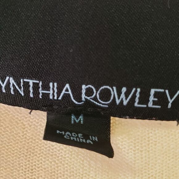 Cynthia Rowley Yellow Ruffled Women's Sweater - Picture 3 of 4